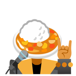 Microphone and Curry rice