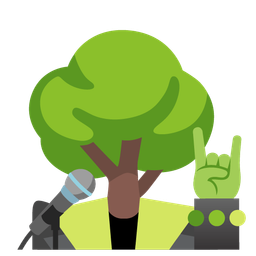 microphone and deciduous tree