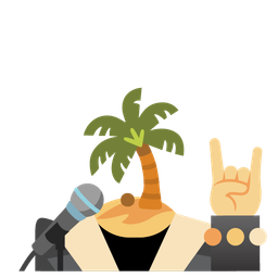 Microphone and Desert island