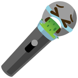 microphone and face vomiting