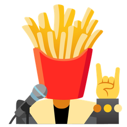 microphone and french fries
