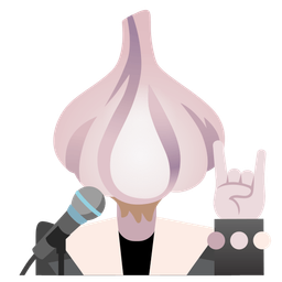 microphone and garlic