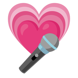 microphone and growing heart