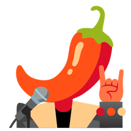 microphone and hot pepper