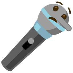 microphone and lying face