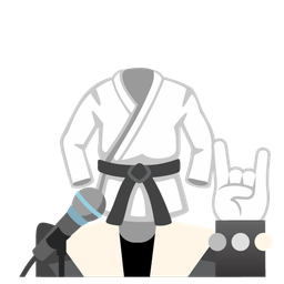 Microphone and Martial arts uniform