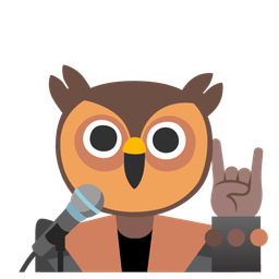 microphone and owl