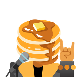 microphone and pancakes