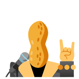 microphone and peanuts