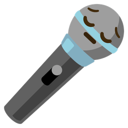 microphone and pensive face