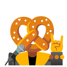 microphone and pretzel