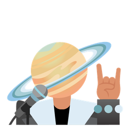 Microphone and Ringed planet