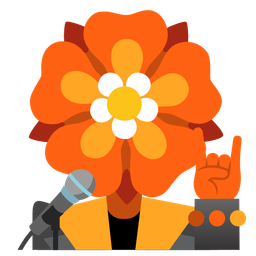 microphone and rosette