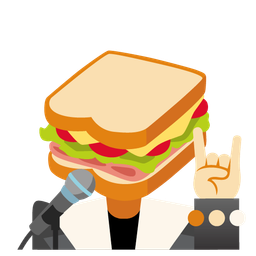 microphone and sandwich
