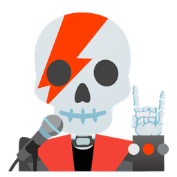 microphone and skull