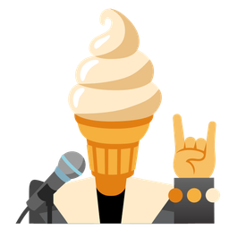 Microphone and Soft ice cream