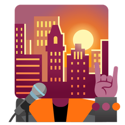 Microphone and Sunset