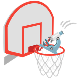microscope and basketball