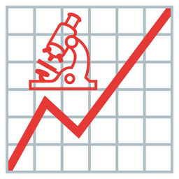microscope and chart increasing
