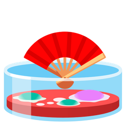 microscope and folding hand fan
