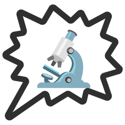 microscope and right anger bubble