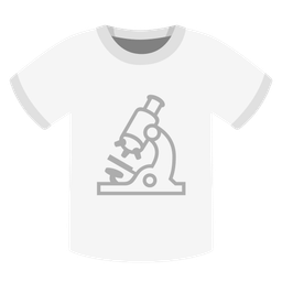 microscope and t-shirt