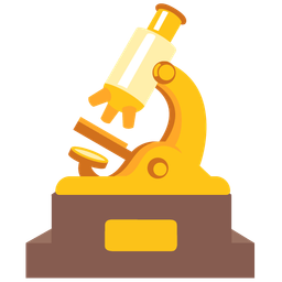 microscope and trophy