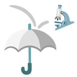 microscope and umbrella