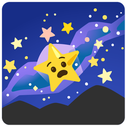 milky way and anguished face