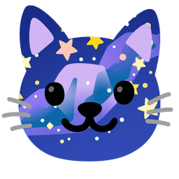 milky way and cat face
