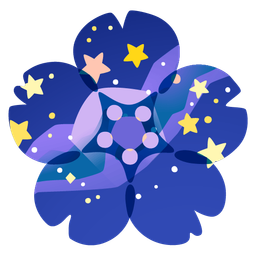 milky way and cherry blossom