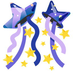 milky way and confetti ball