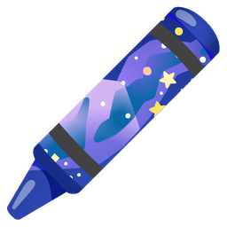 milky way and crayon