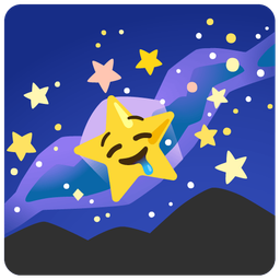 milky way and drooling face