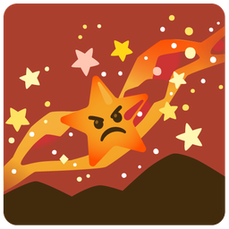 milky way and enraged face