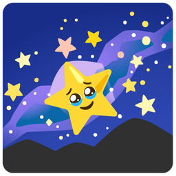 milky way and face holding back tears