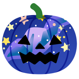 milky way and jack-o-lantern