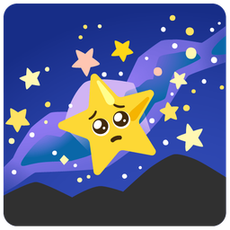 milky way and pleading face