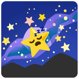 milky way and sleeping face