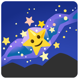 Milky way and Slightly smiling face