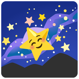 Milky way and Smiling face