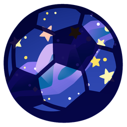 milky way and soccer ball