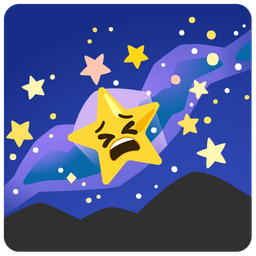 milky way and tired face