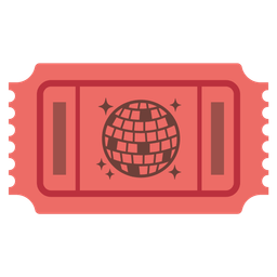 mirror ball and admission tickets