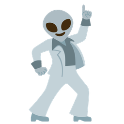 mirror ball and alien