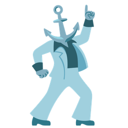 mirror ball and anchor