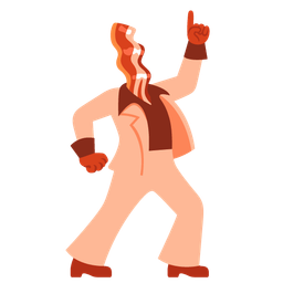 mirror ball and bacon