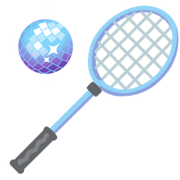 mirror ball and badminton
