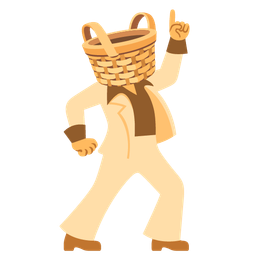 mirror ball and basket