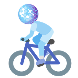 mirror ball and bicycle